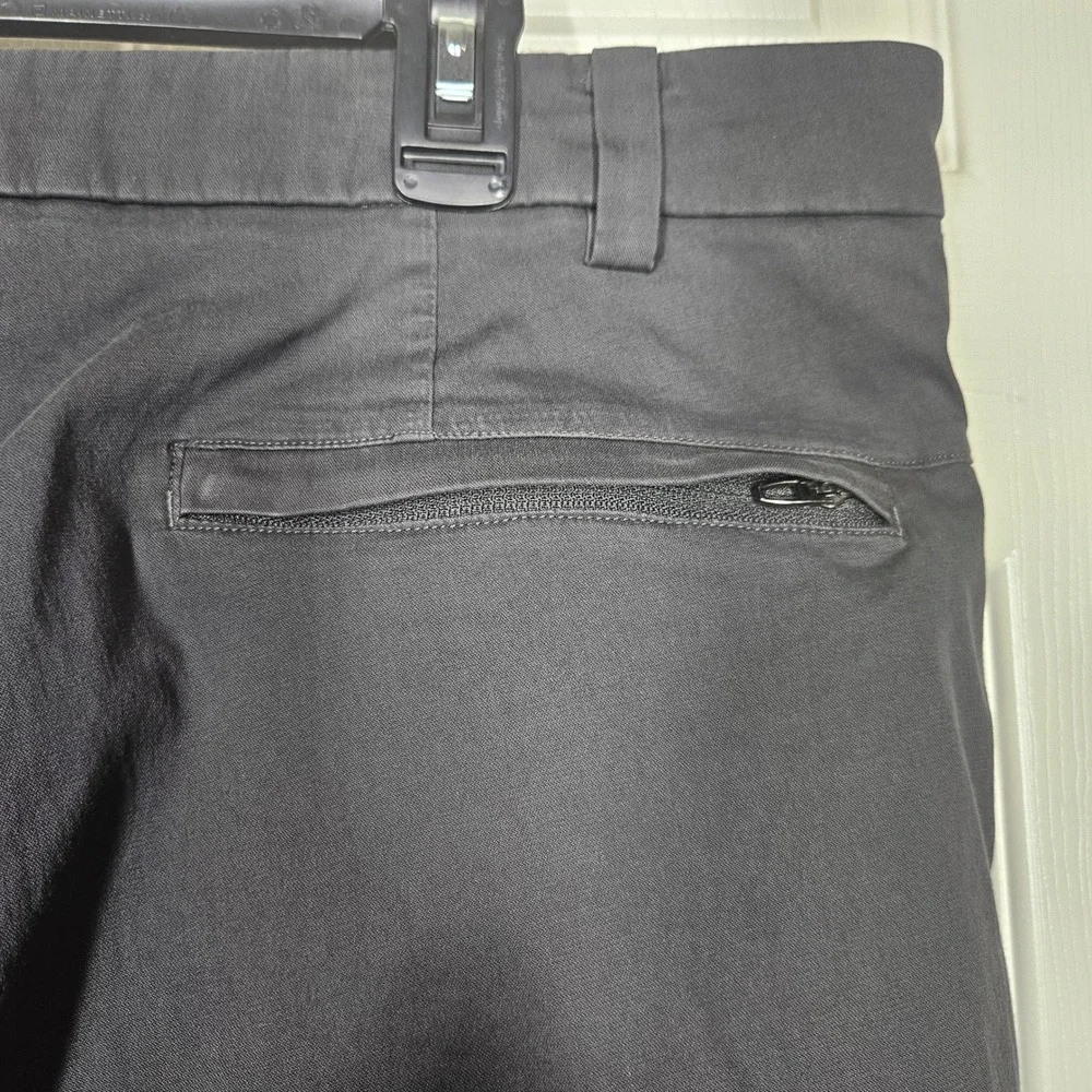 Lululemon Mens Commission Pant Classic Dk Grey 34x32.5 Warpstreme Chino Stretch